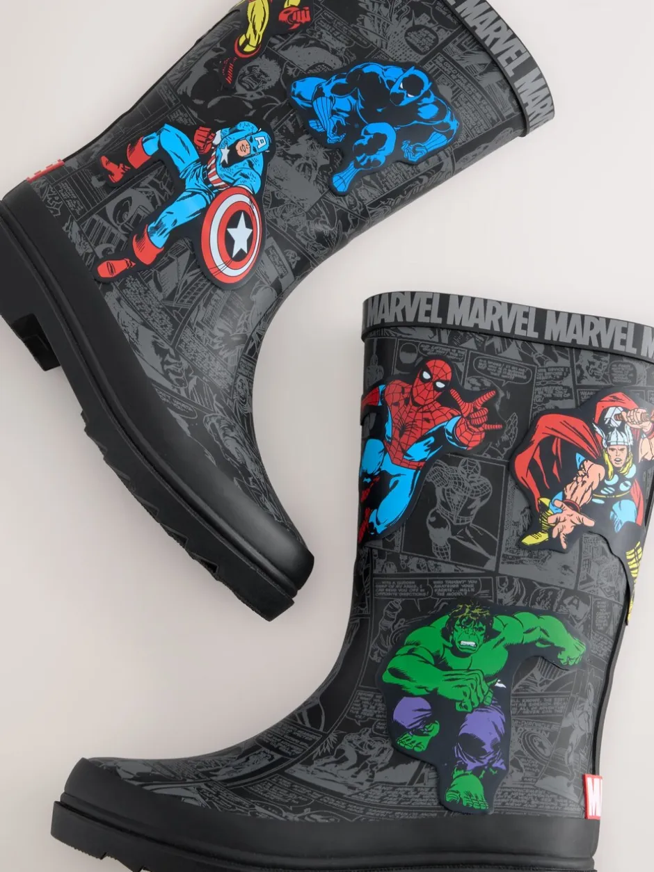 Laarzen*Next Zwart - Marvel Comic Print Laarzen