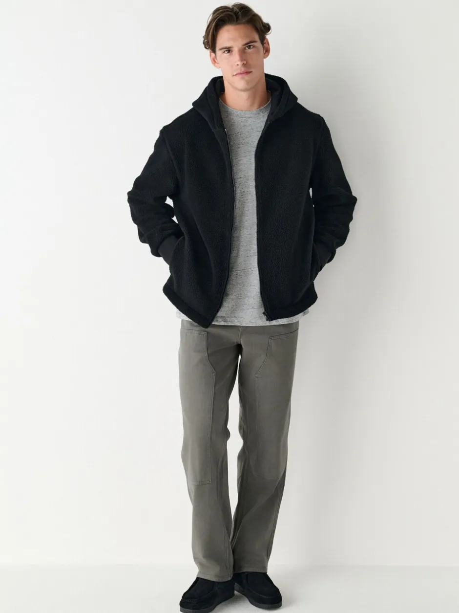 Sweaters En Hoody´S|Sweaters En Hoody´S|Next Zwart - Mat capuchon - Borg Fleece