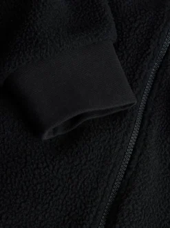 Sweaters En Hoody´S|Sweaters En Hoody´S|Next Zwart - Mat capuchon - Borg Fleece