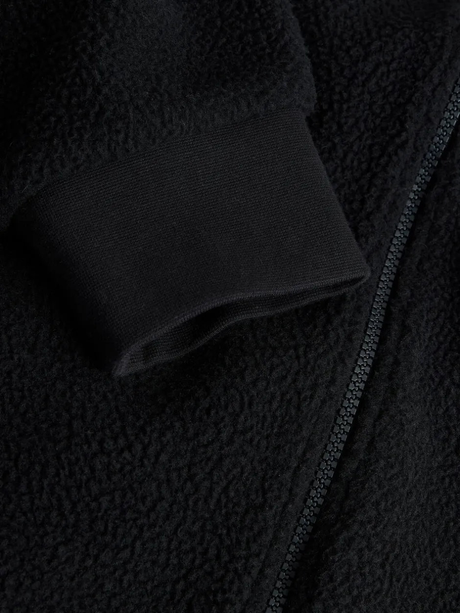 Sweaters En Hoody´S|Sweaters En Hoody´S|Next Zwart - Mat capuchon - Borg Fleece