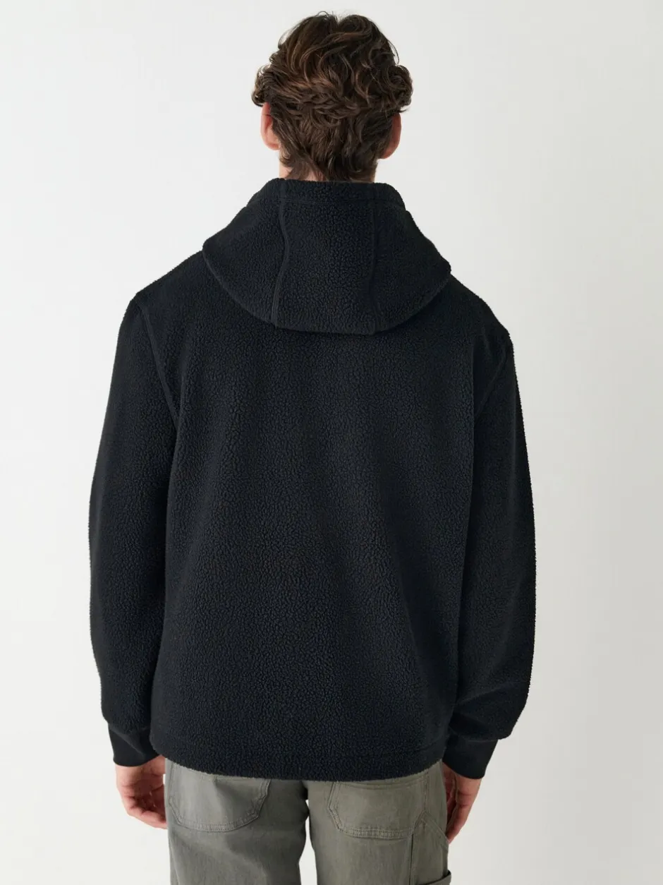 Sweaters En Hoody´S|Sweaters En Hoody´S|Next Zwart - Mat capuchon - Borg Fleece