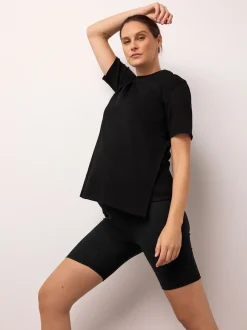 Shorts|Next Zwart - Maternity Sports Shorts