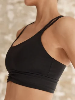 Beha's|Sportkleding*Next - Medium impact sportbeha met bandjes achter Zwart