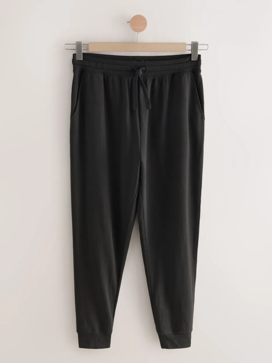 Loungewear|Joggingbroeken*Next - Met boorden - Loopback Soft Touch Cuffed Joggers Zwart