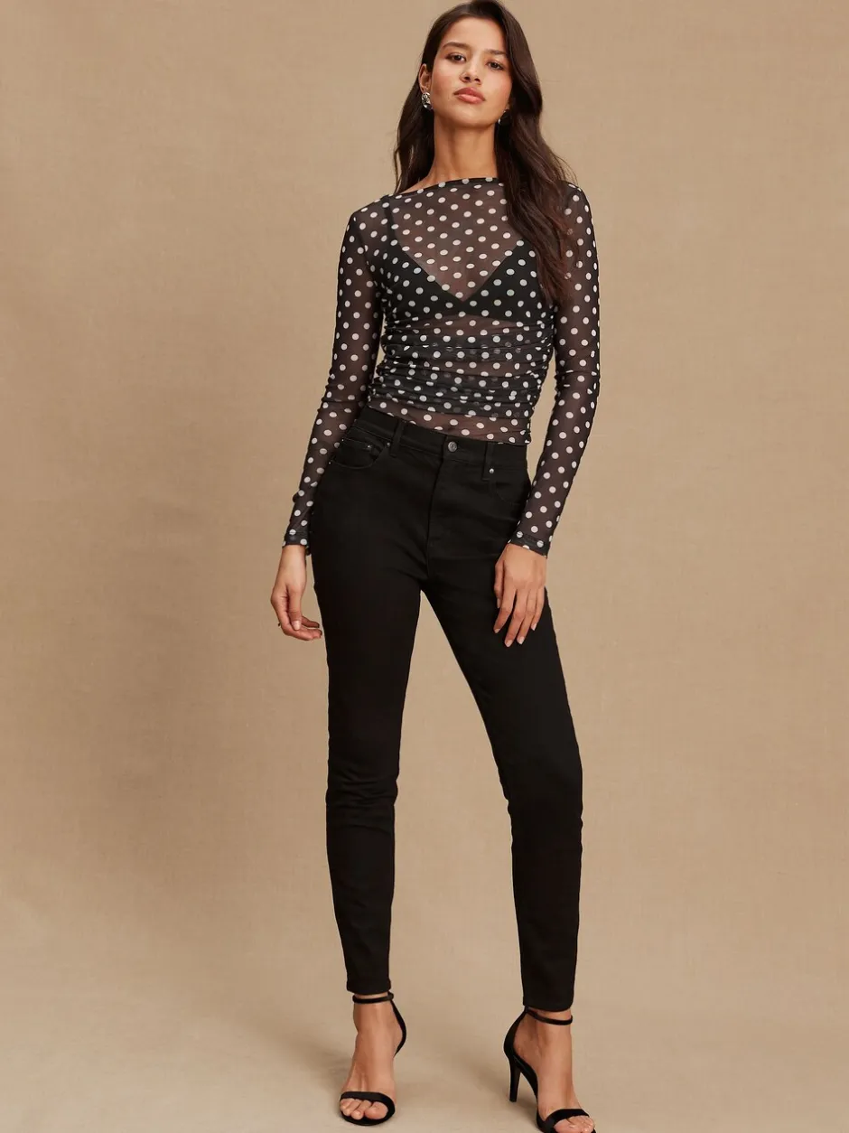 Jeans*Next - Mid Rise Stretch Skinny Jeans Zwart