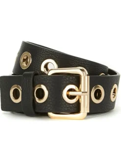 Ceintuurs*Mint Velvet - leren riem Zwart