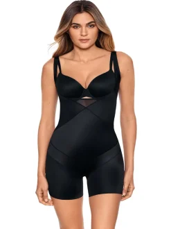 Shapewear*Miraclesuit - Shapewear - Extrasterk vormgevende body met directe buikcorrectie Zwart