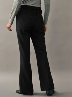 Kostuums En Werkkleding|Broeken|Next Zwart - Modieus gesneden bootcut broek
