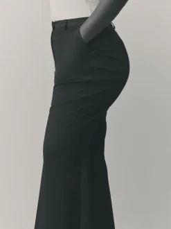 Kostuums En Werkkleding|Next Zwart - Modieuze Hourglass broek met bootcut
