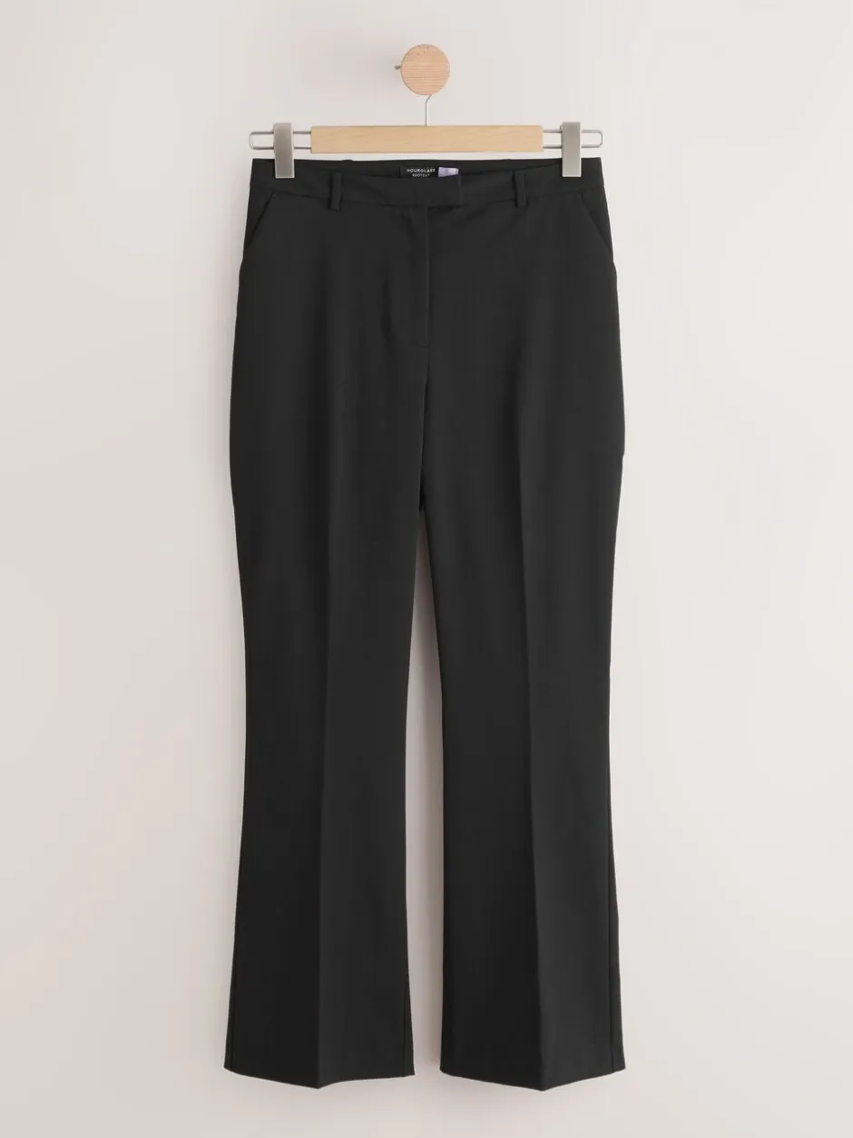 Kostuums En Werkkleding|Next Zwart - Modieuze Hourglass broek met bootcut