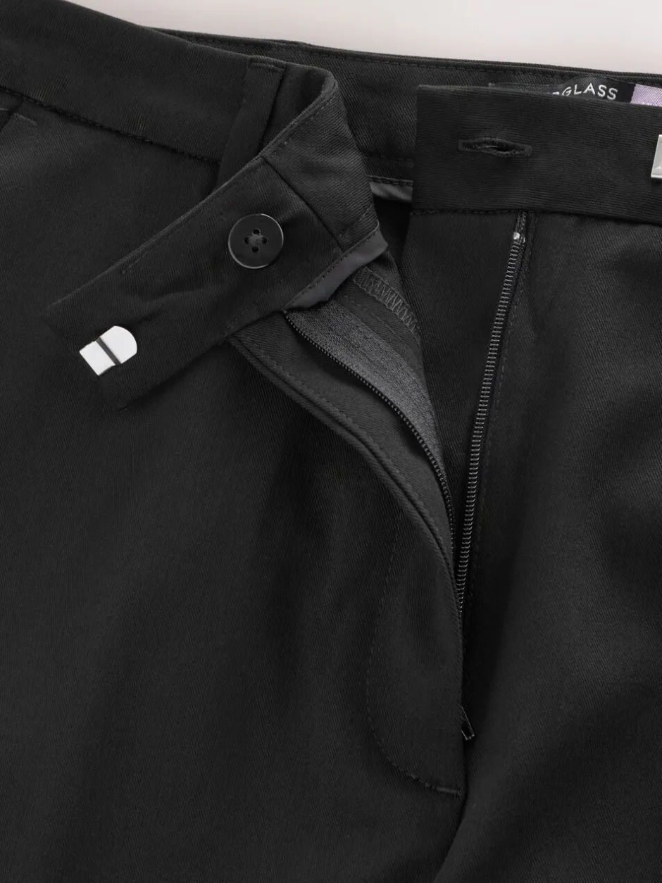 Kostuums En Werkkleding|Next Zwart - Modieuze Hourglass broek met bootcut