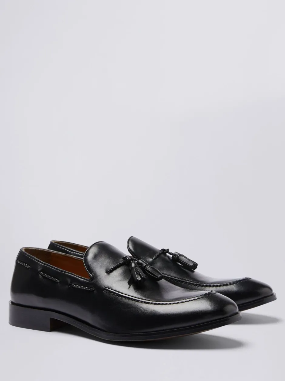 Formele Schoenen*MOSS - Highgate instappers met kwastjes Zwart