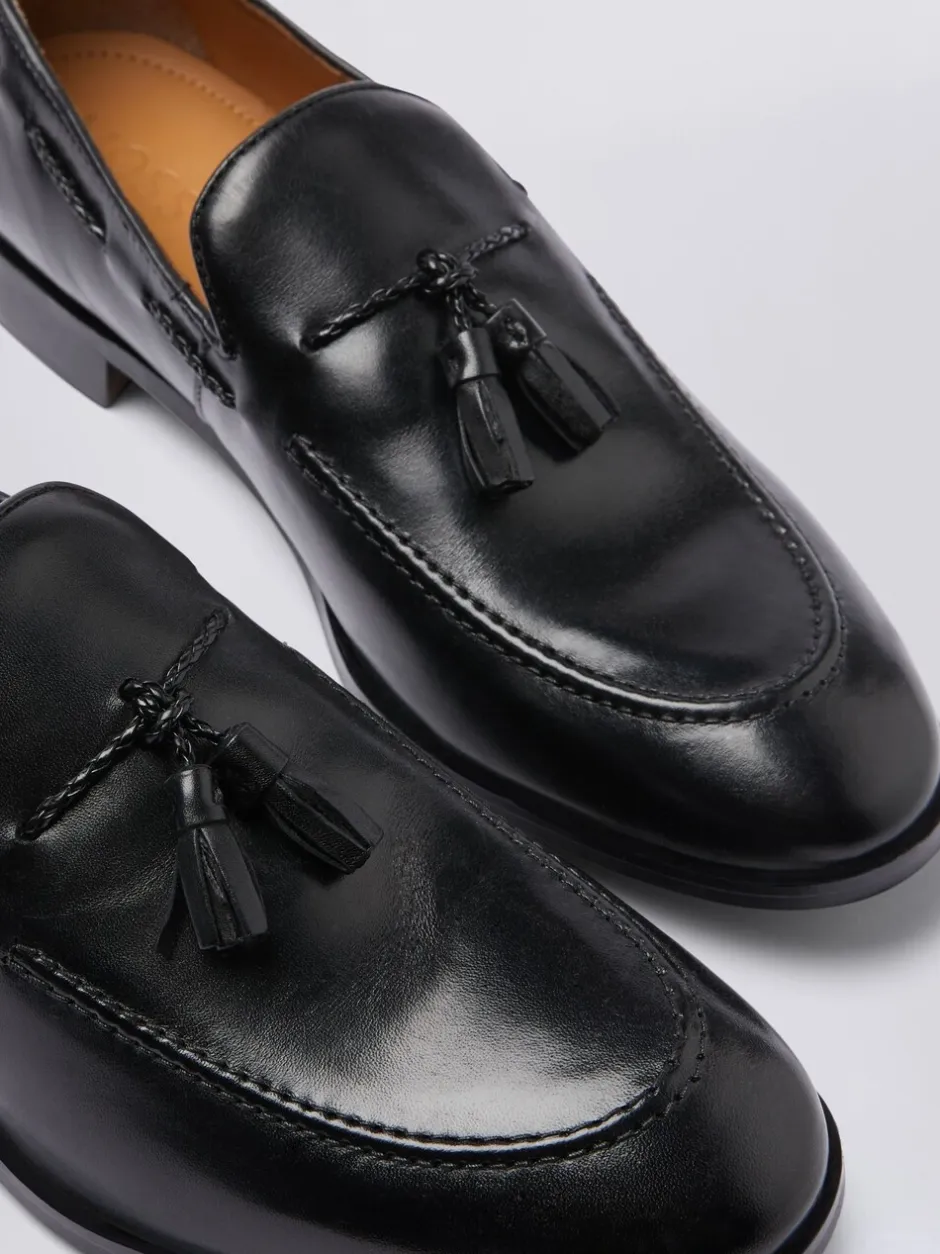 Formele Schoenen*MOSS - Highgate instappers met kwastjes Zwart