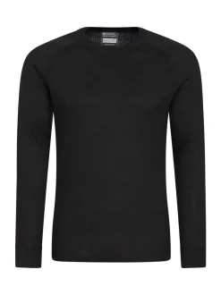 Ondergoed|Ondergoed*Mountain Warehouse - - Talus - Thermische herentop met ronde hals Zwart
