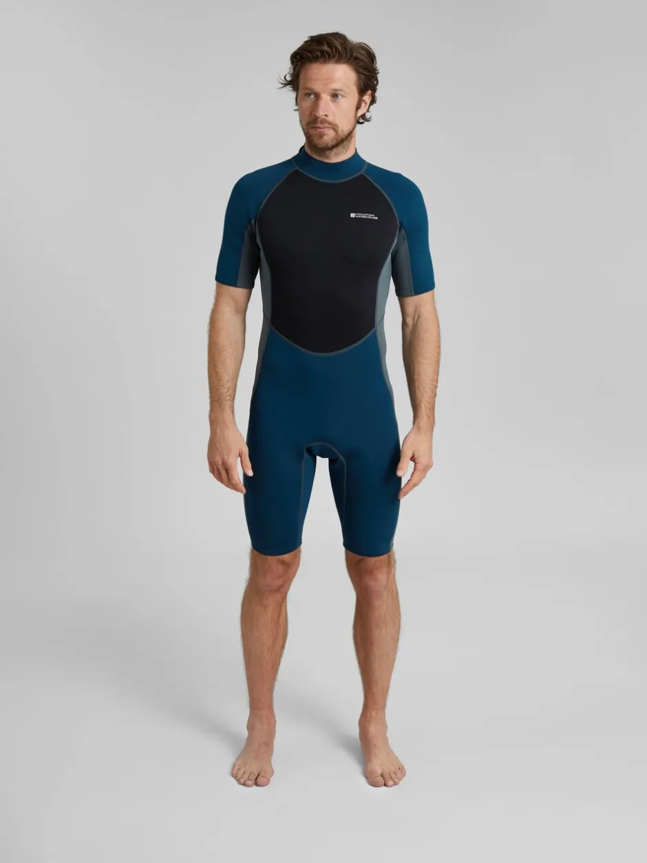 Badkleding*Mountain Warehouse - kort neopreen wetsuit voor heren Zwart
