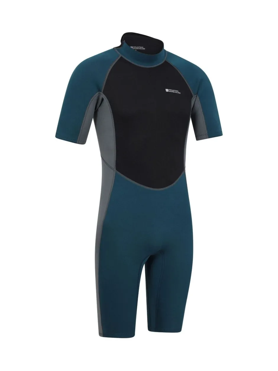 Badkleding*Mountain Warehouse - kort neopreen wetsuit voor heren Zwart