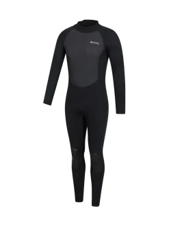 Badkleding|Mountain Warehouse - lang neopreen wetsuit voor heren Zwart