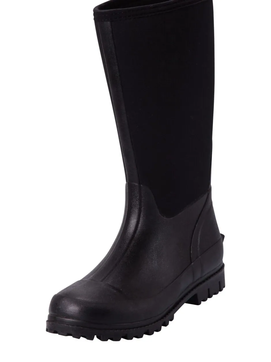 Laarzen|Mountain Warehouse - hoge waterbestendige Mucker laarzen met neopreen voor dames Zwart