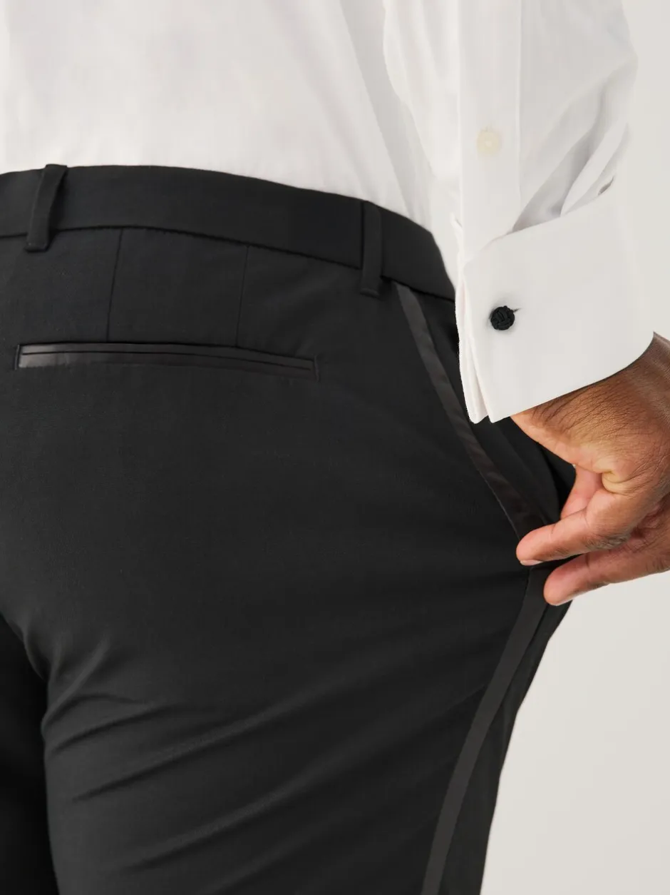 Smokings En Feestkleding*Next Zwart - Muscle Fit Motionflex Stretch Tuxedo Suit Trousers