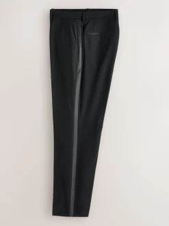 Smokings En Feestkleding*Next Zwart - Muscle Fit Motionflex Stretch Tuxedo Suit Trousers