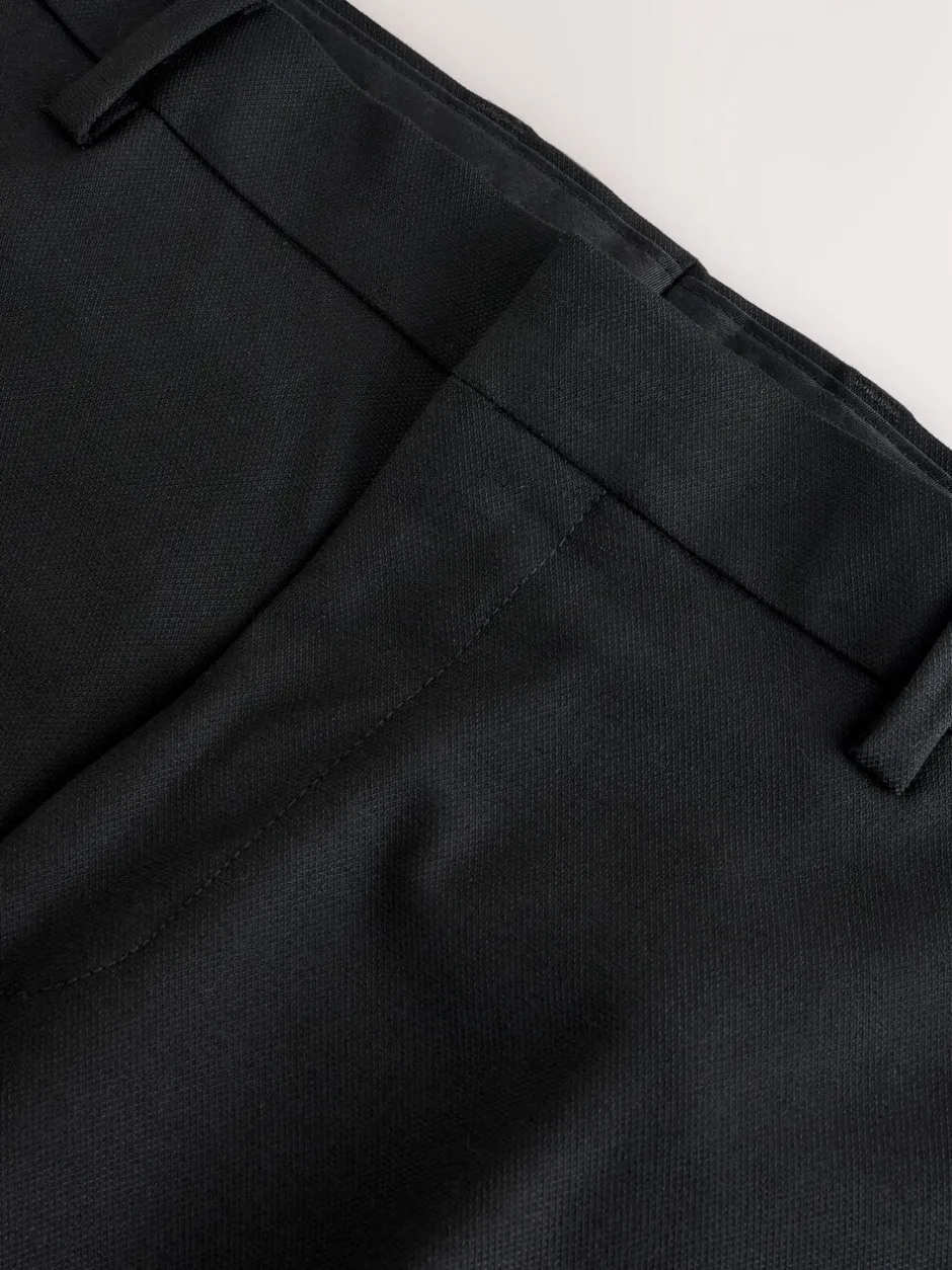 Smokings En Feestkleding*Next Zwart - Muscle Fit Motionflex Stretch Tuxedo Suit Trousers