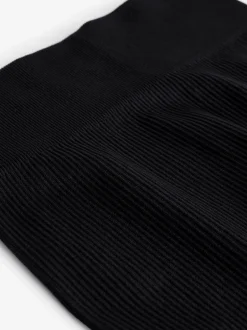 Broeken En Leggings*Next Zwart - Naadloze geribbelde leggings met hoge taille (3-16jaar)