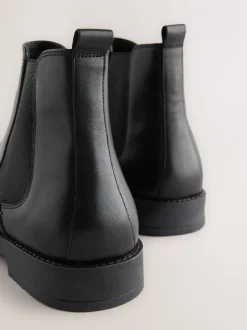 Boots*Next Zwart - Nette leren chelsea-laarzen