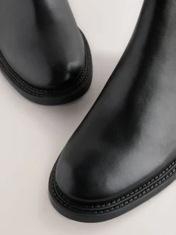 Boots*Next Zwart - Nette leren chelsea-laarzen