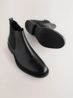 Boots*Next Zwart - Nette leren chelsea-laarzen