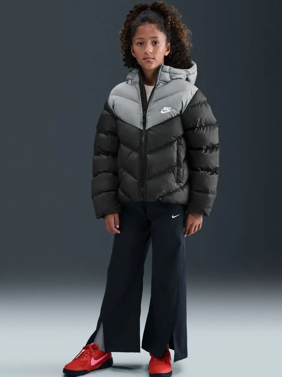 Schoolkleding|Jassen En Jacks|Nike - - Gewatteerd jack met kleurvlakken Zwart
