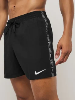 Badkleding*Nike - 5 inch e volley zwemshort met logobies Zwart