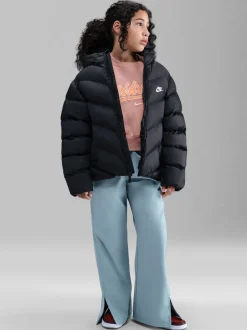 Schoolkleding|Jassen En Jacks*Nike Zwart - gewatteerd jack