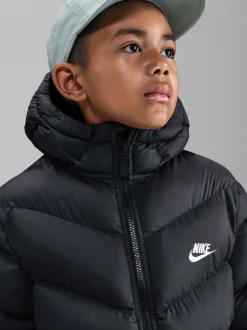 Schoolkleding|Jassen En Jacks*Nike Zwart - gewatteerd jack