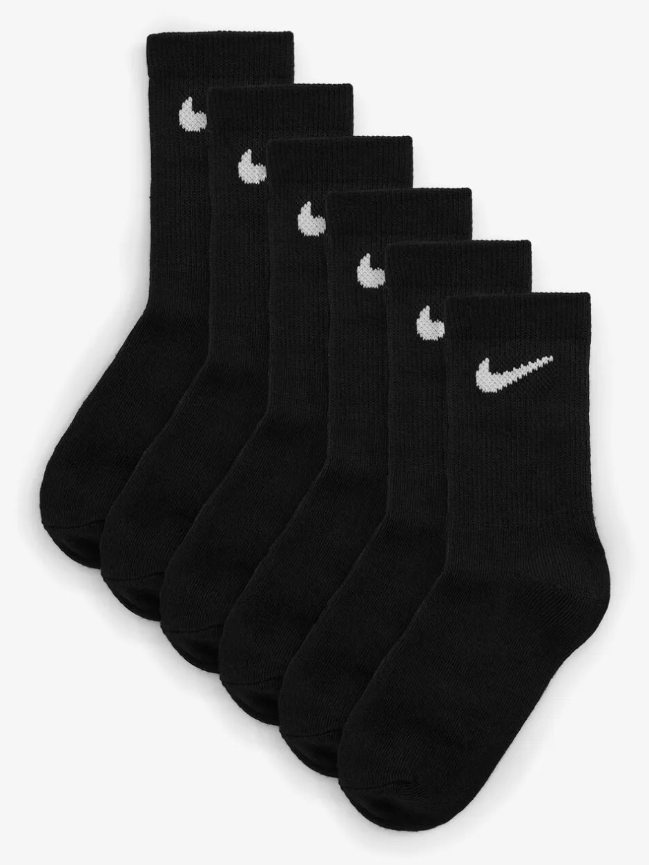 Sokken En Panty's|Sokken|Nike - Little Kids sportsokken, set van 6 Zwart