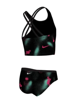 Badkleding|Nike - Merk Blast Spiderback Midkini Bikini Set Zwart