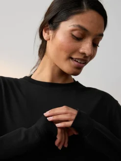 Sportkleding|Nike - One Relaxed Dri-FIT top met lange mouwen Zwart
