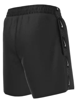 Badkleding|Badkleding|Nike - Swim Logo Tape 4 Inch Volley Shorts Zwart