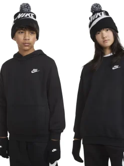 Mutsen, Handschoenen En Sjaals*Nike - Swoosh Pom Beanie and Glove Set Zwart