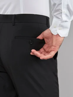 Formele Broek|Broeken En Chino's|Next Zwart - Normale Pasvorm - Chique stretchy broek