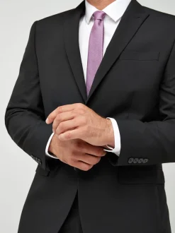 Blazers En Business-Jasjes|Pakken*Next - Normale Pasvorm - Kostuum met twee knopen: colbert Zwart