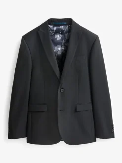 Blazers En Business-Jasjes|Pakken*Next - Normale Pasvorm - Kostuum met twee knopen: colbert Zwart
