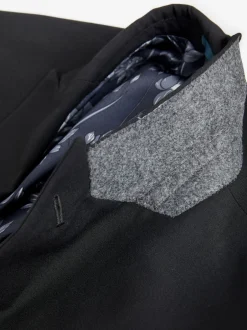 Blazers En Business-Jasjes|Pakken*Next - Normale Pasvorm - Kostuum met twee knopen: colbert Zwart