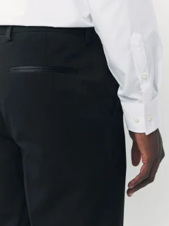 Smokings En Feestkleding*Next - Normale Pasvorm - Pantalon in smokingstijl Zwart