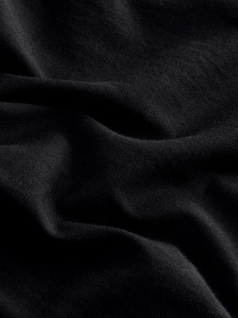 T-Shirts En Hemden|Next Zwart - Normale Pasvorm - T-shirt met lange mouwen en ronde hals