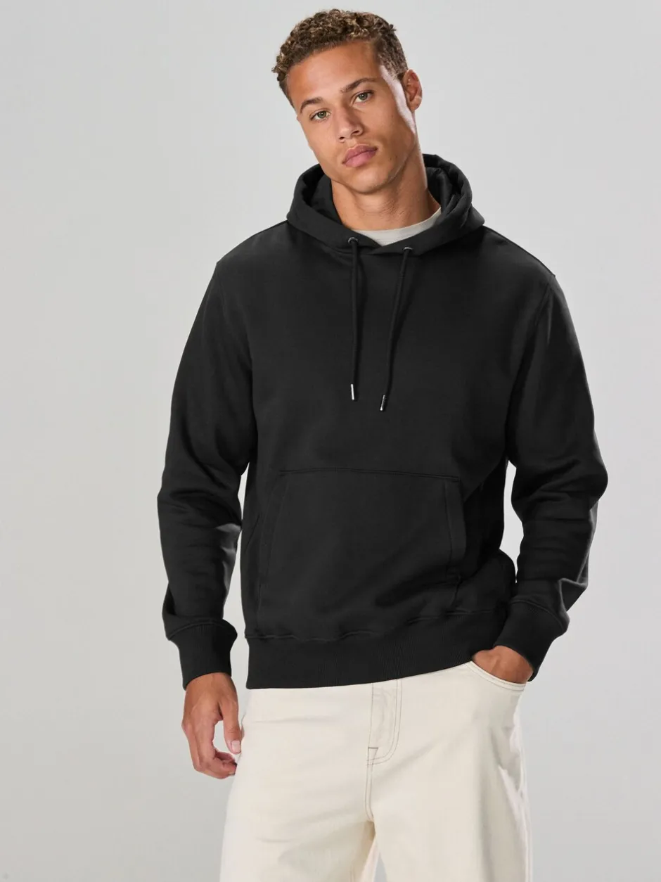 Sweaters En Hoody´S|Sweaters En Hoody´S*Next Zwart - Normale Pasvorm - Zwaargewicht Cotton Rich Jersey Hoodie