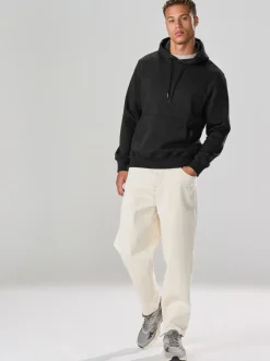 Sweaters En Hoody´S|Sweaters En Hoody´S*Next Zwart - Normale Pasvorm - Zwaargewicht Cotton Rich Jersey Hoodie