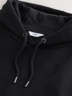 Sweaters En Hoody´S|Sweaters En Hoody´S*Next Zwart - Normale Pasvorm - Zwaargewicht Cotton Rich Jersey Hoodie