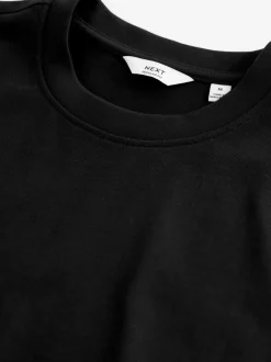 T-Shirts En Hemden*Next Zwart - Normale Pasvorm - Zwaar T-shirt
