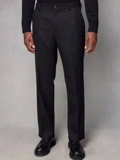 Formele Broek*Next - Normale pasvorm chique broek met wol Zwart