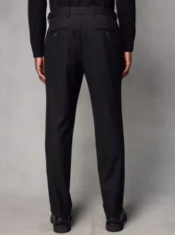 Formele Broek*Next - Normale pasvorm chique broek met wol Zwart
